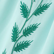 Elegant Crew Neck Long Sleeve Chiffon Abaya Dress with Matching Headscarf (AA230)